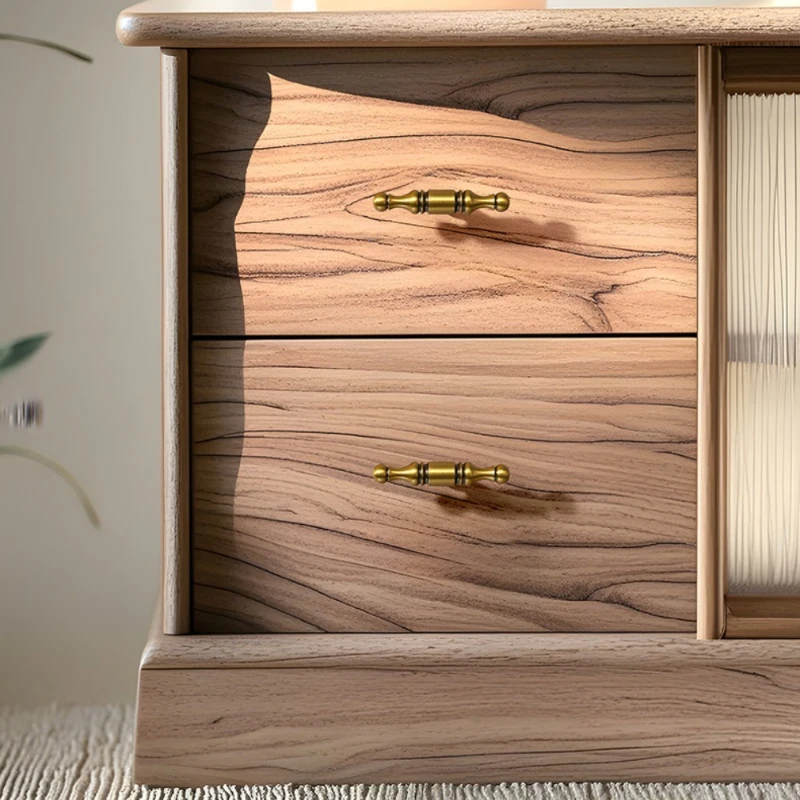 French Luxury Gold Brass Handle, High-end and Simple Pure Copper Cabinet, Wardrobe Door Handle, Cabinet Door Drawer Handle