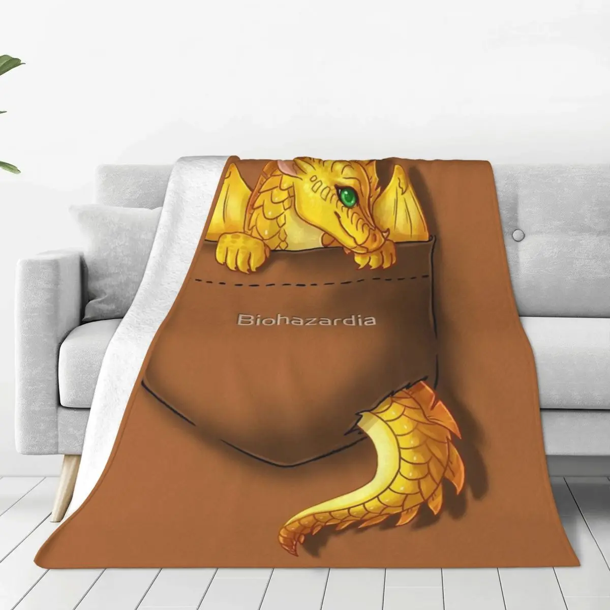 Wings Of Fire - Pocket Sunny Dragon Four Seasons Universal Blanket Office Can Be Covered Halloween Gifts