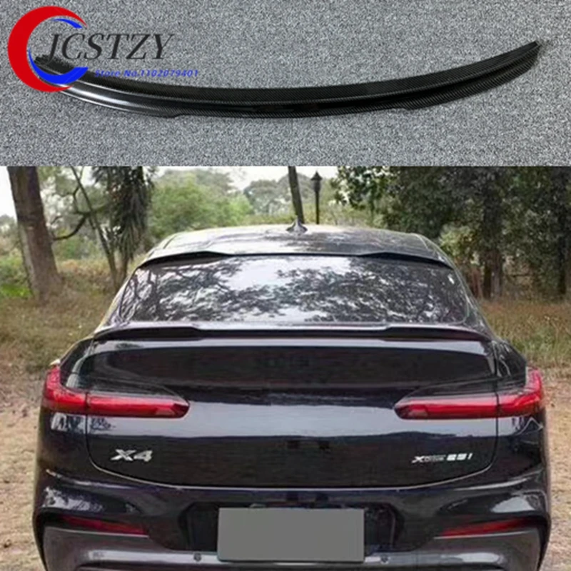 For BMW X4 G02 2019-2023 M Performance Style Car Tail Wings Fixed Wind Spoiler Rear Wing Auto Decoration Accessories