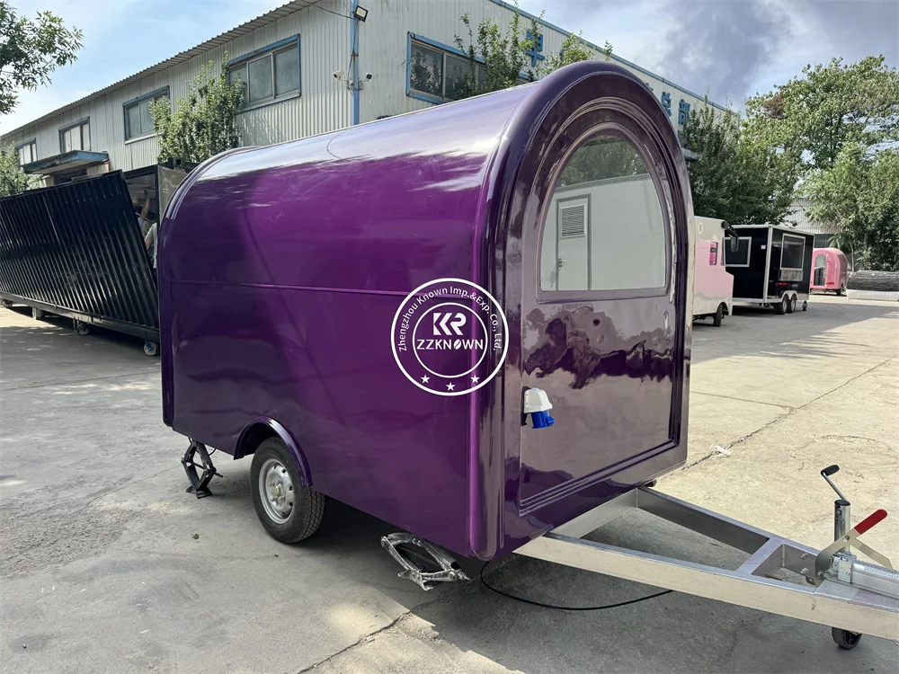 

Concession Food Truck Van Mobile Coffee Shop Snack Ice Cream Cart Custom Fully Kitchen Equipments Hot Dog Food Truck Trailer