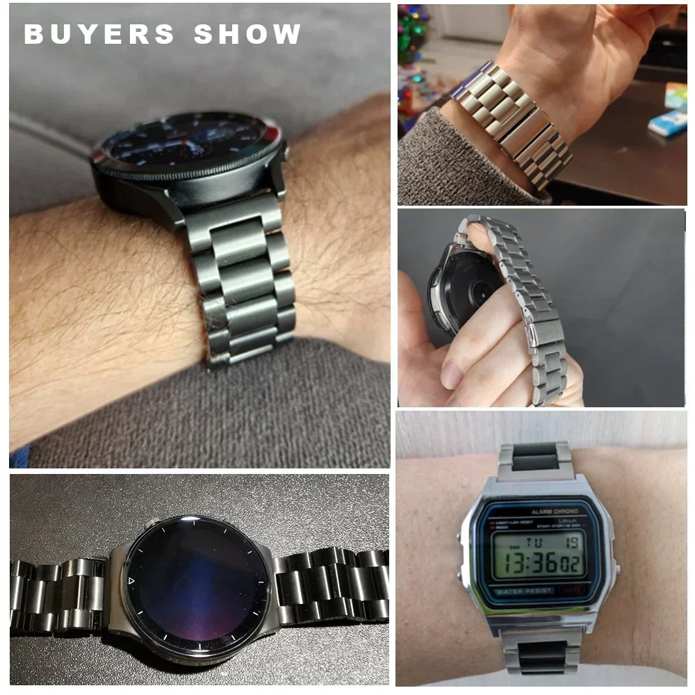 22 مللي متر معدن الفولاذ المقاوم للصدأ حزام ل Garmin Forerunner 265 965 955 255 الموسيقى سوار رياضي معصمه حزام ل Garmin Venu 3/2