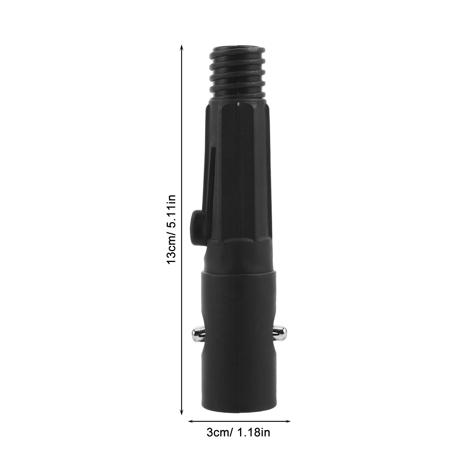 Threaded Mop Pole Adapter Tip Replacement for Extension Rods Universal Adjustable Telescopic Broom Handle End Cap Cleaning Tool