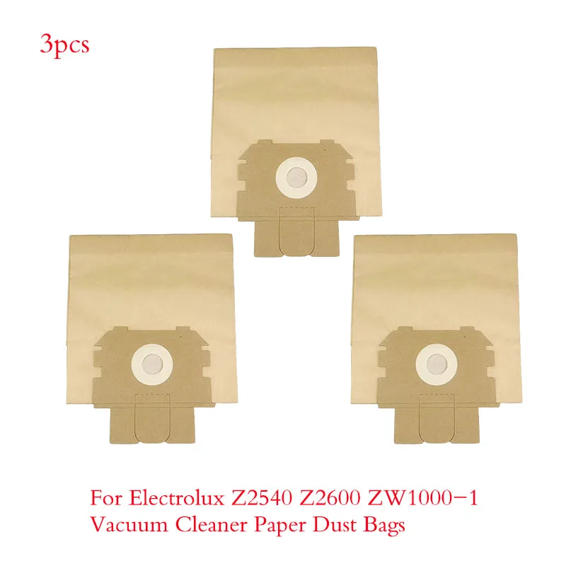 

3pcs Vacuum Cleaner Parts Paper Dust Bags for Electrolux Z2540 Z2600 ZW1000-1 Vacuum Cleaner Garbage Paper Bag