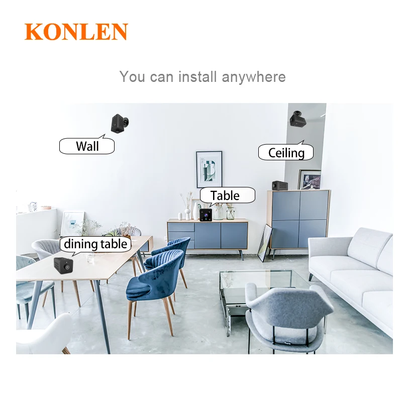 Smart Life Mini WIFI Battery IP Camera Tuya Small Body Nanny Monitor Wireless 1080P Home Google Alexa Video Security Protection