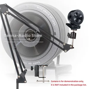 Razer Kiyo x Pro Webcamビデオカメラデスクスタンドマウントカムテーブルトップホルダー用の交換用テーブルクランプサスペンションブームアーム 12ベストセールスrazer kiyo -№7