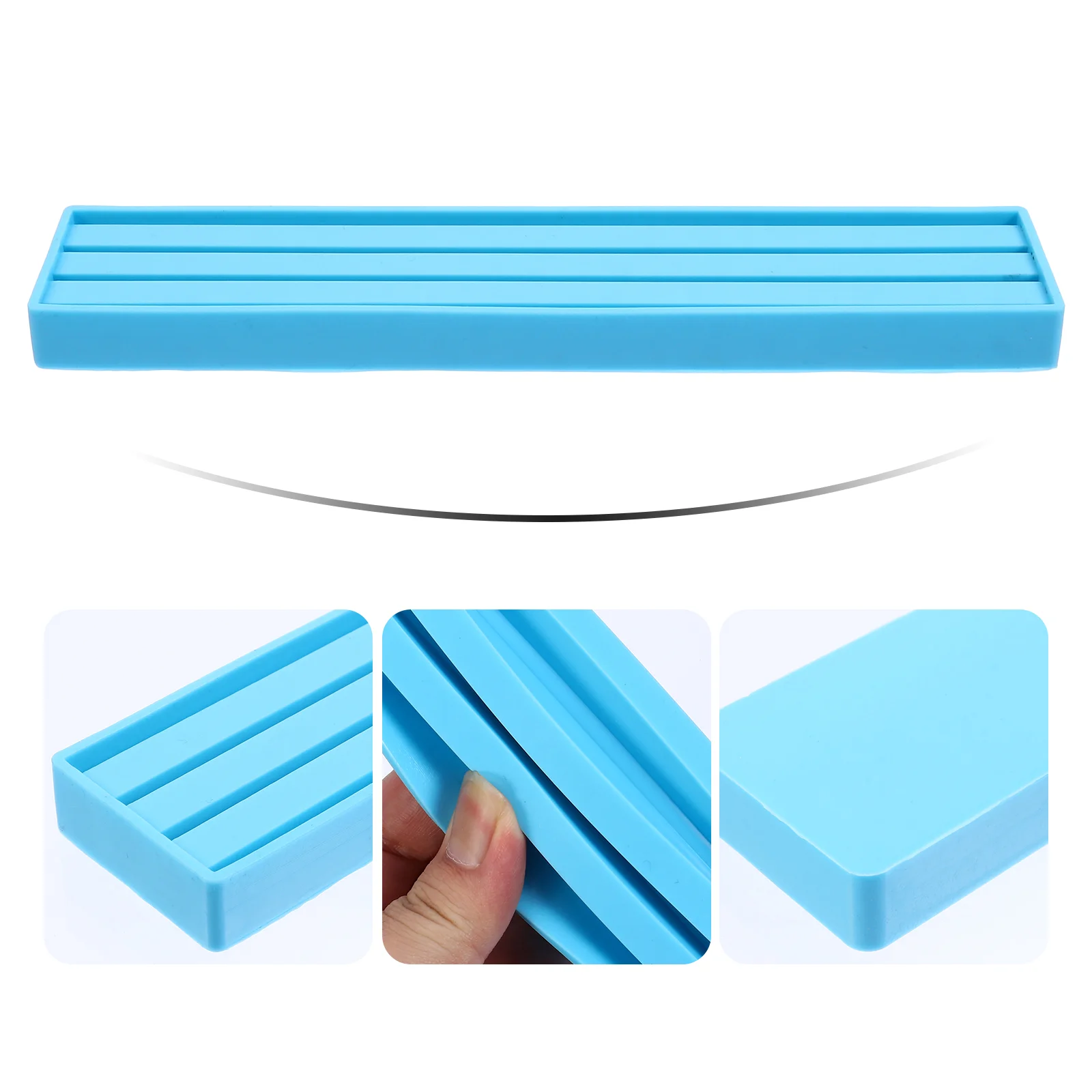 Display Domino Bracket Mold Storage Shelving DIY Craft Blue Silicone Tools Jewelry Trays