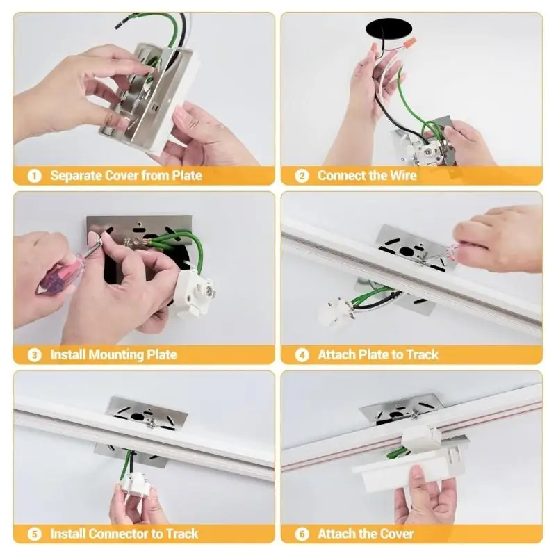 Y1UD LED Spotlights شرائط السكك الحديدية H المسار #5