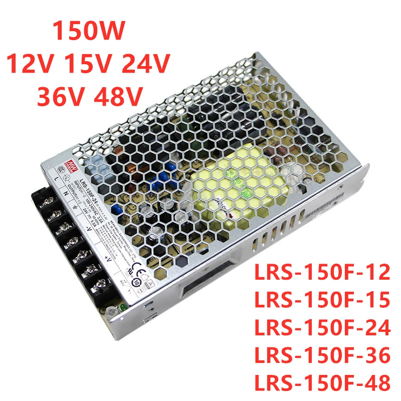 MEAN WELL LRS-150F 12V 15V 24V 36V 48V Single Output Switching Power Supply LRS-150F-12 LRS-150F-24 LRS-150F-36 LRS-150F-48