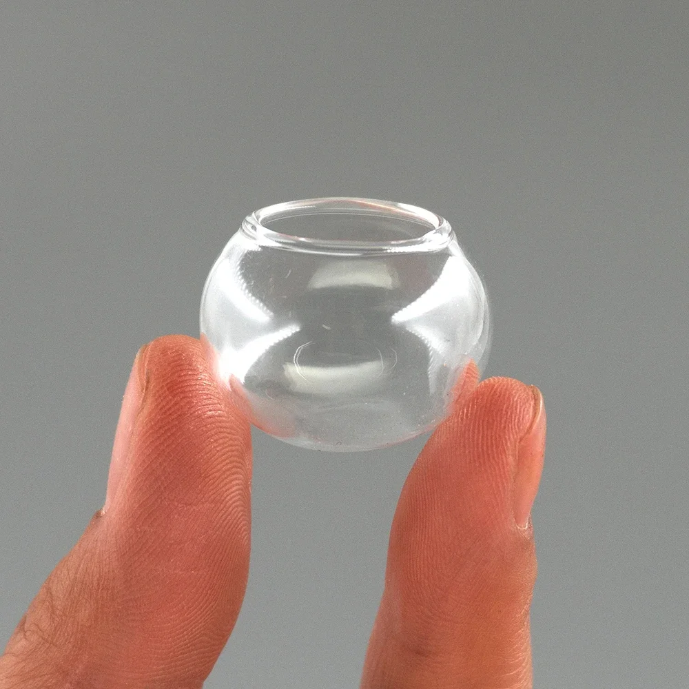 1/12 Dollhouse Miniature ปลาแก้ว Jar Fishbowl รุ่น Mini ถังปลาของเล่นสําหรับตุ๊กตาอุปกรณ์ตกแต่ง