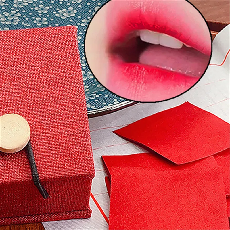 12Pcs Ancient Chinese Lipstick Paper With Box Long Lasting Lip Gloss Red Pink Velvet Lipsticks Women Cosmetic Makeup Beauty Tool