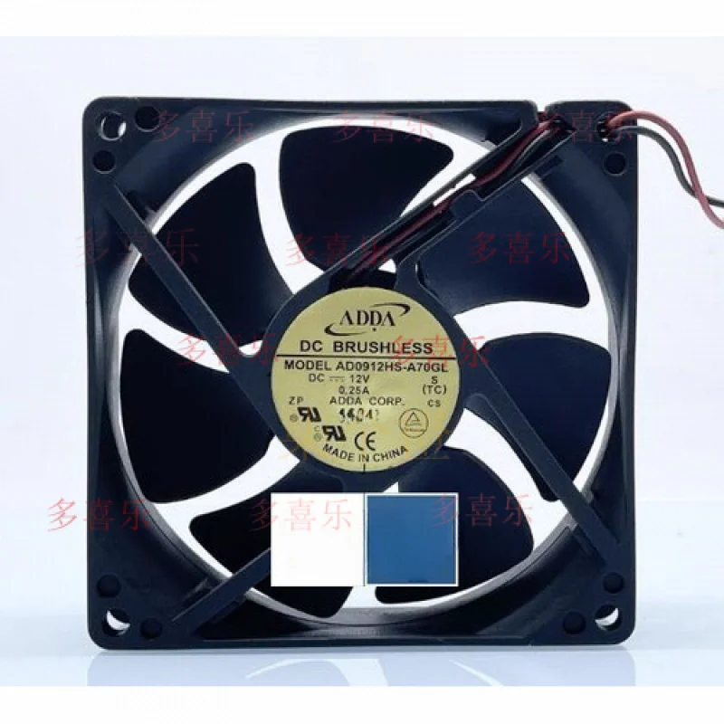 

ZMZM 1PC for ADDA AD0912HS-A70GL 2-wire 12V 0.25A 9025 9CM Chassis Cooling Fan