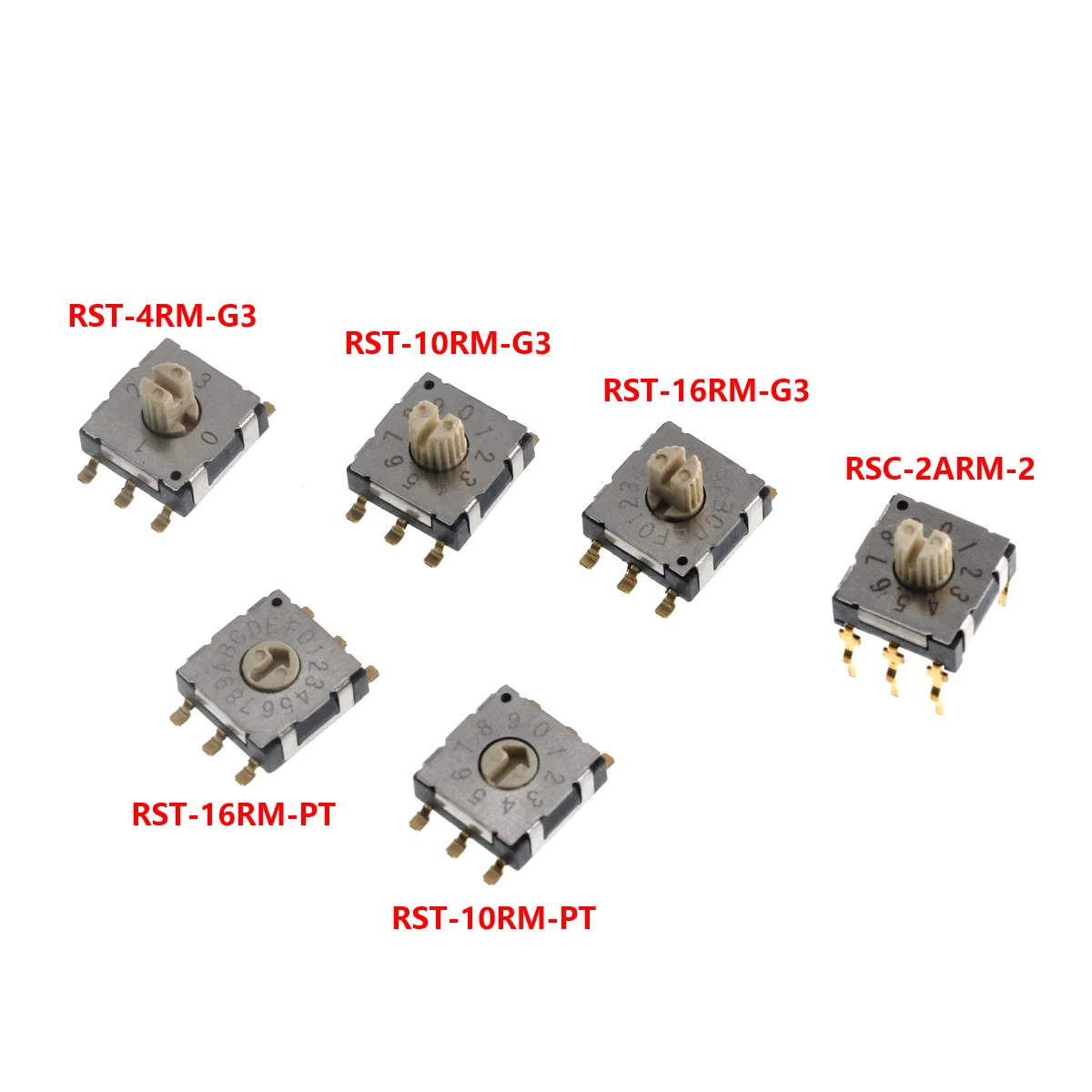 2 قطعة مفتاح تشفير دوار صغير BCD8421 مفتاح مقبض شريط تروس متعدد مفتاح تراجع رقمي #2