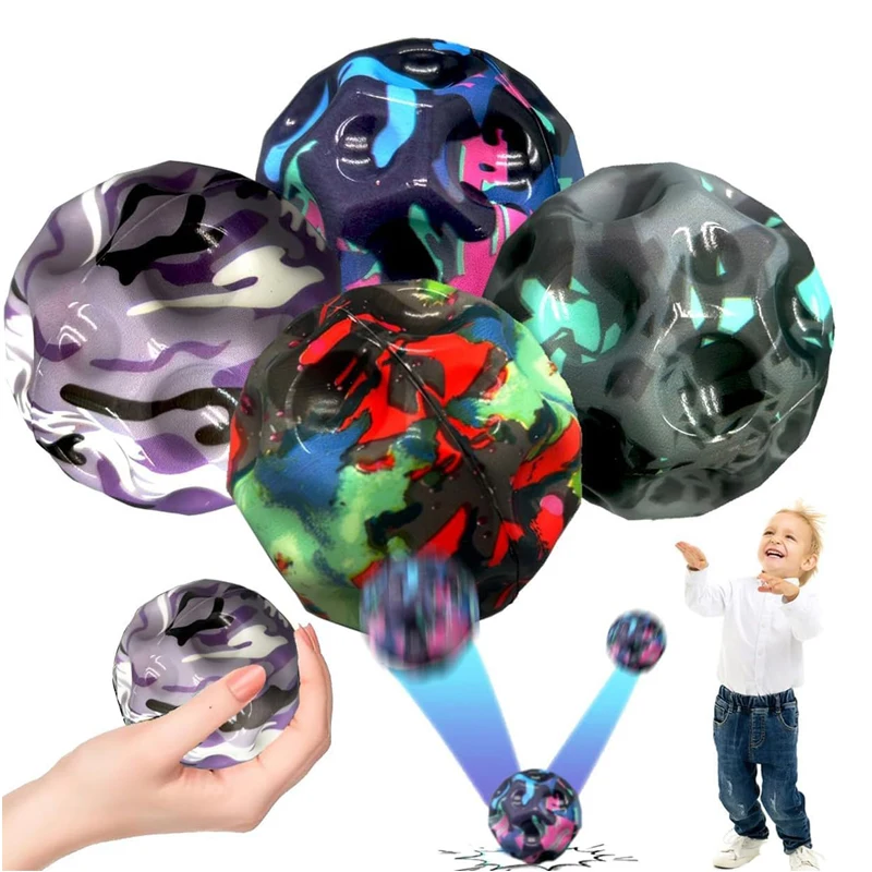 Extreme High Moonball Bouncy Ball Children Astro Balle Rebondissante Hand Eye Coordination Outdoor Games Sports Sensory Toys