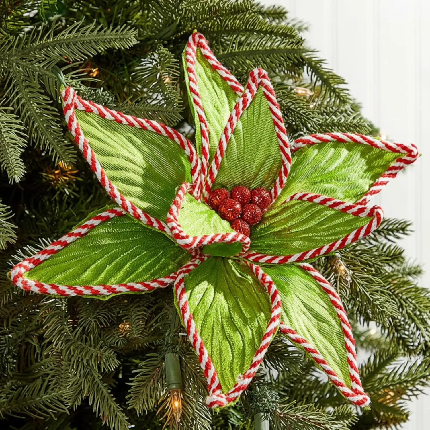 

6 шт. 9,8 дюйма Jumbo искусственные пуансеттии блестящие елочные украшения для Рождества, Новогодний венок, гирлянда, декор