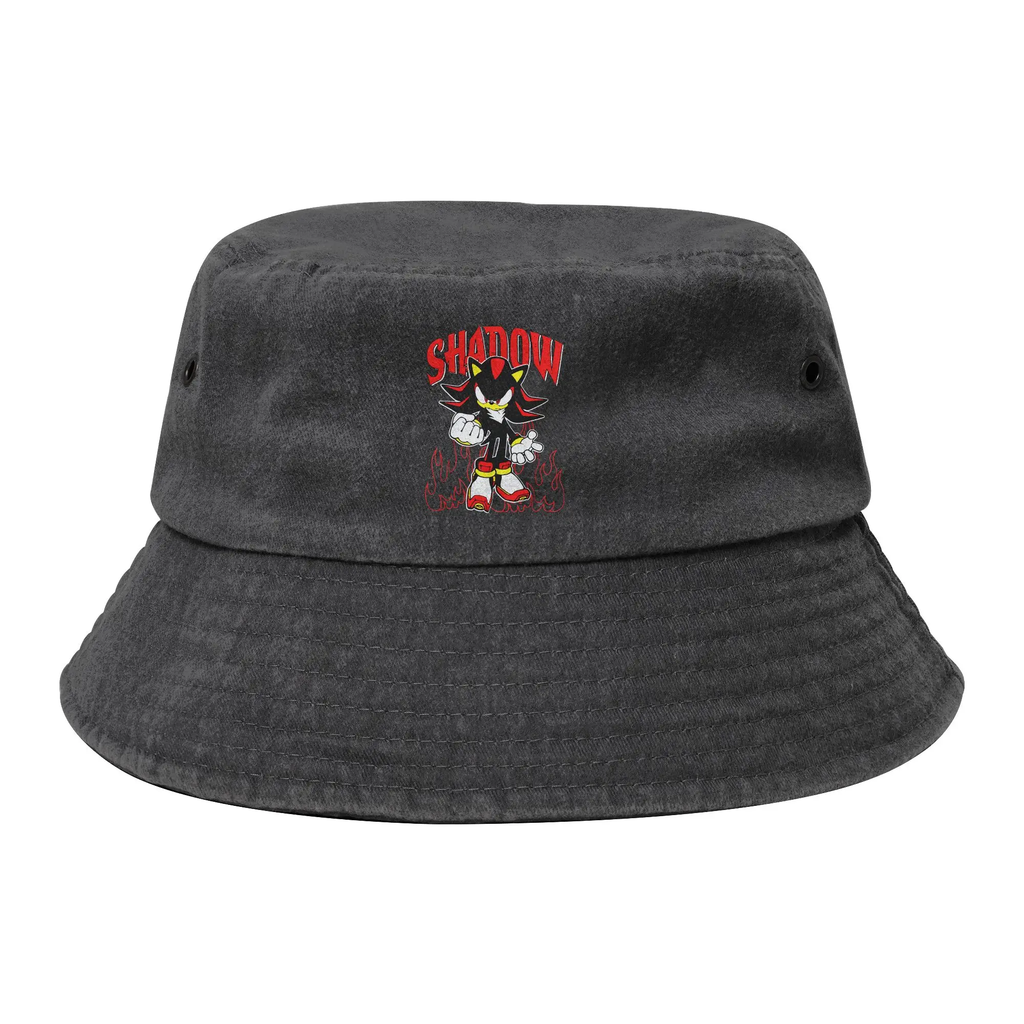 Vocation Hedgehog Shadow Bucket Hats Women Men Distressed Denim Sun Hat  Bob Hat Fishing Hat