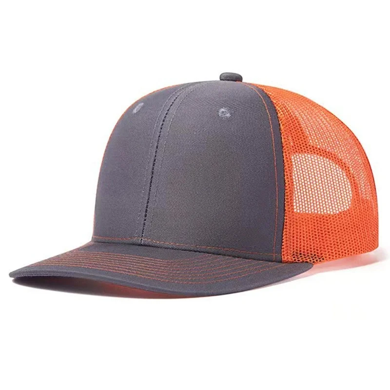 Hot Sale Unisex Cap Slight Curved Brim Style Trucker Hat Men & Women Casual Outdoor Breathable Summer Cap