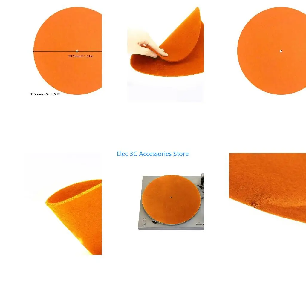 Y51A Felt Turntable Mat Platter Slipmat for 12