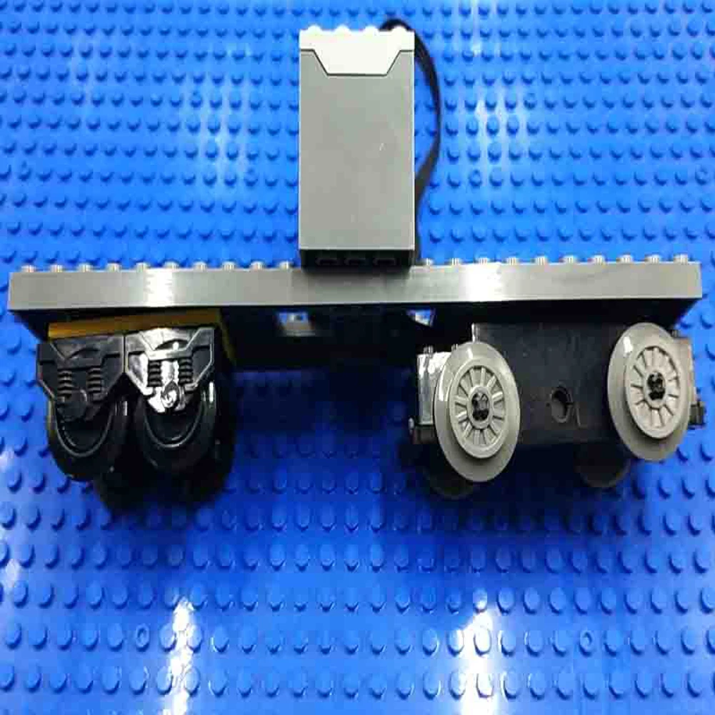 Kit de rueda de Motor de tren MOC, paquete de piezas de tecnología de bloques de construcción, funciones de potencia, accesorios de ladrillos de expansión de tren, juguetes para niños