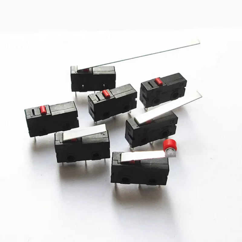 10PCS KW12 travel limit switch contact button; KW11-3Z-2 micro switch straight handle three-pin 5A 125V 250V