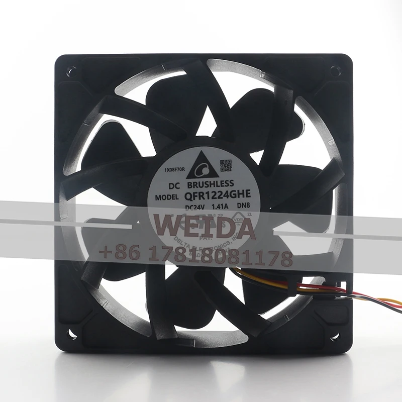 

New original Delta QFR1224GHE 12038 24V 1.41A inverter with large air-cooling fan for high air volume