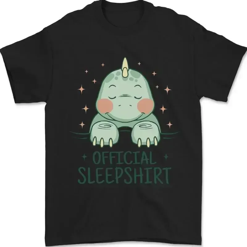 T-Rex Offiziell Schlafshirt Sleeping Dinosaurier Herren 100% Baumwolle