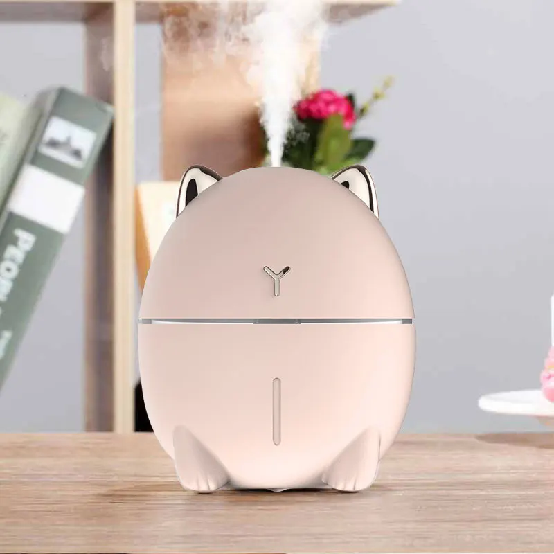 Dudu Cat Mini Humidifier Cute cat shaped humidifier USB Personal Desktop Humidifier for Car, Office Room, Bedroom，Holiday gift g