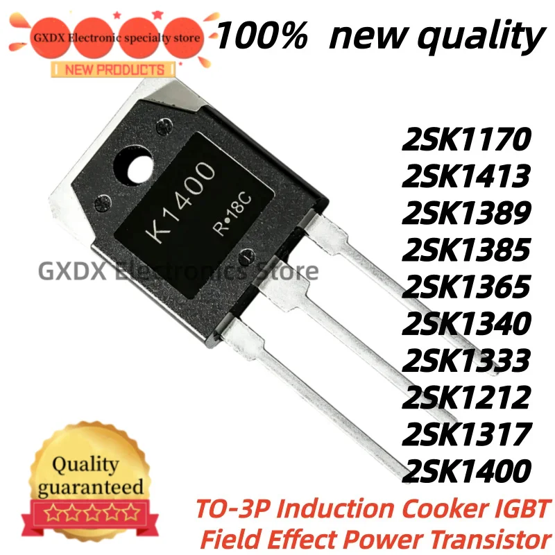 5Uds 2SK1385 2SK1389 2SK1400 2SK1413 K1170 K1317 K1340 K1365 K1400 K1413 2SK1170 2SK1212 2SK1317 2SK1333 2SK1340 2SK1365 TO-3P