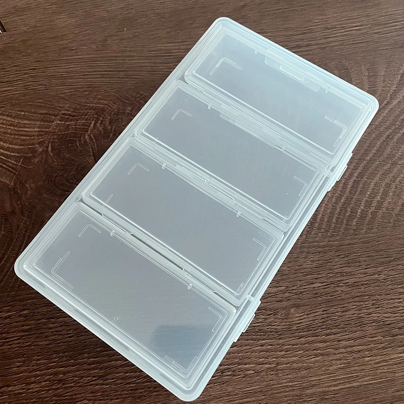 

Compartment Jewelry Box Set 4 in 1 Clearly Plastic Case DIY Handmade Jewelry Storage Beads Rhinestones Stick-on Nails Organizer