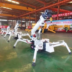 Free Shipping 1 Ton Spider Crane Mini Crawler 1.2 Ton Hydraulic Spider Crane CE 3 Ton Lifting Glass Best Price for Sale