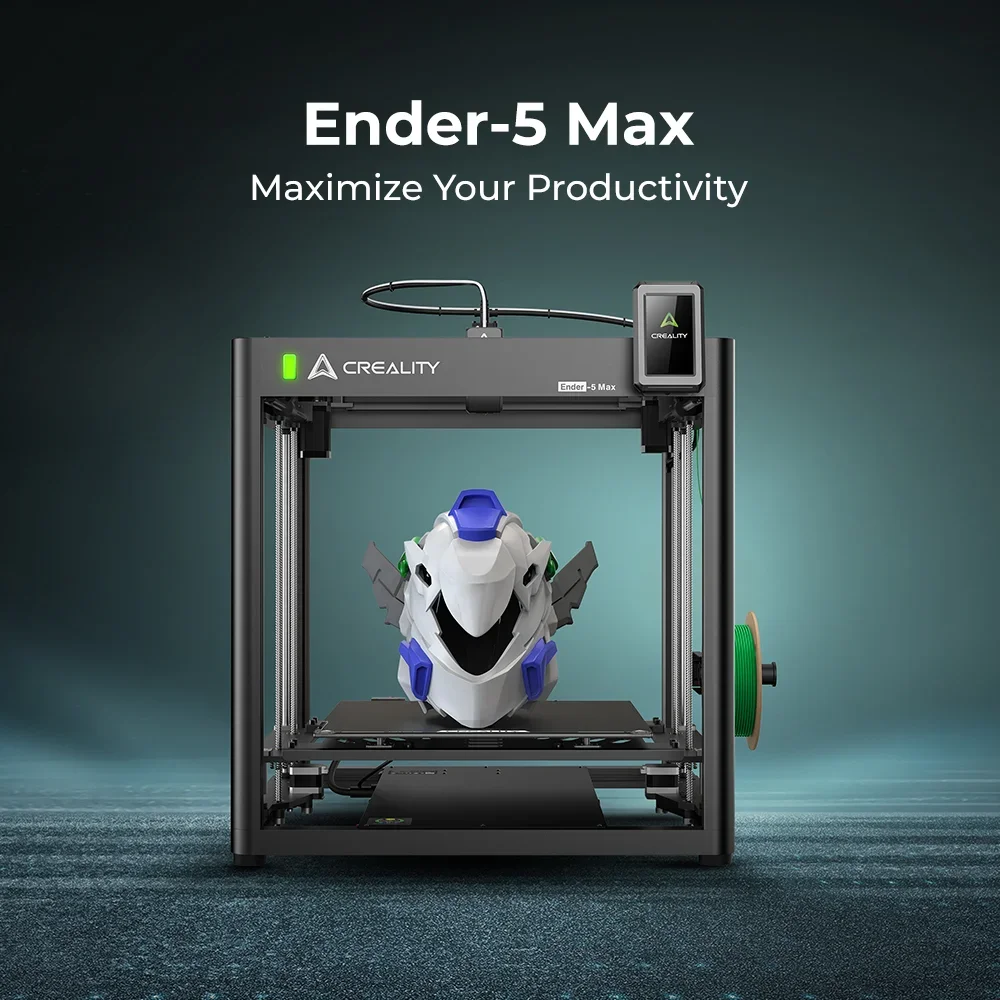 For Creality Ender 5 Max Large 3D Printer 400x400x400mm High Precision Dual Z Axis Silent Mainboard Supports PLA Material New