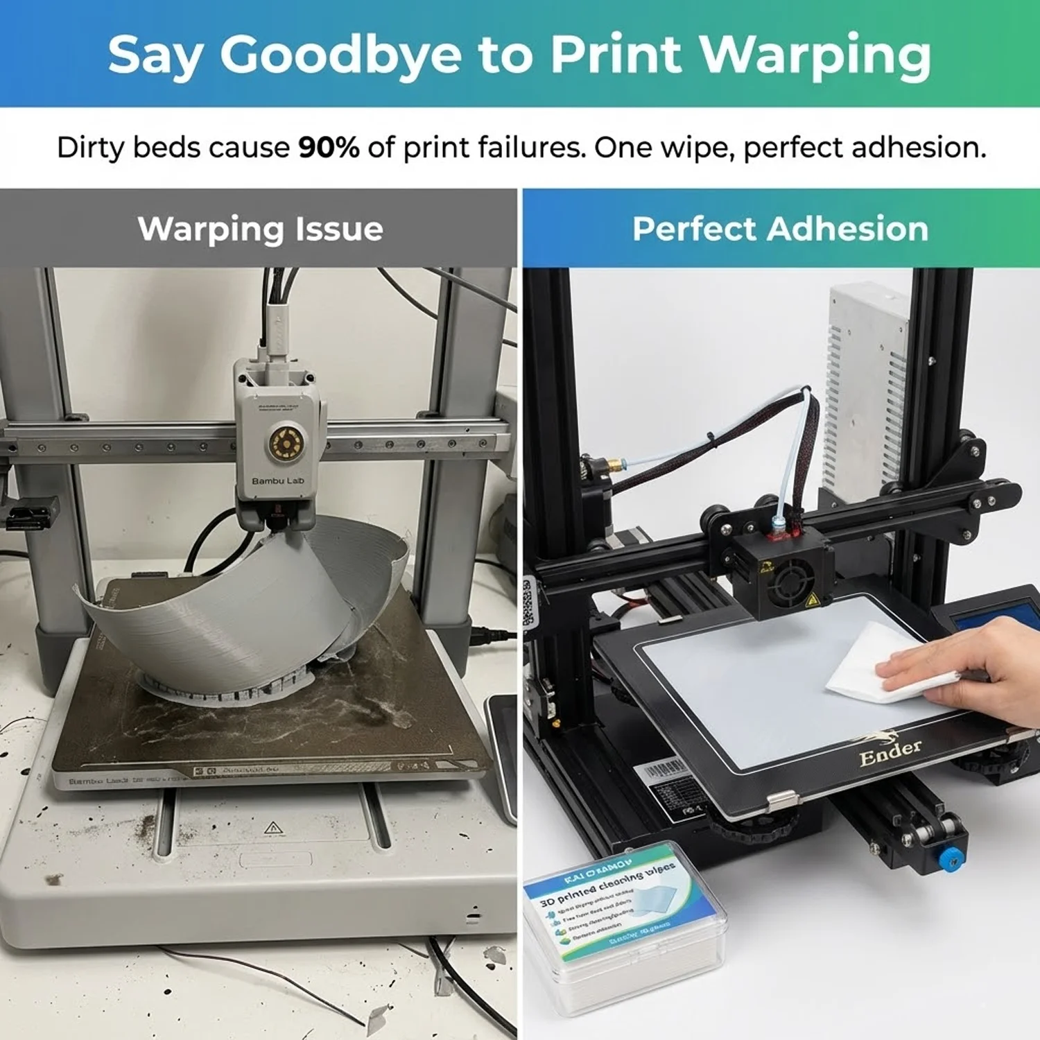 3D Yazıcı Yatağı Temizleme Men - 3D Printing Fdm incelemesi ve fiyatı