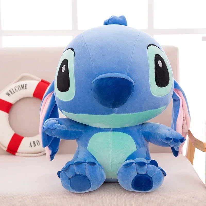 Disney-Jouet de remplissage en peluche Stitch Butter, Tissu super doux, Couple mignon, Cadeau d'anniversaire, Fille, Stock, 30 cm, 60cm