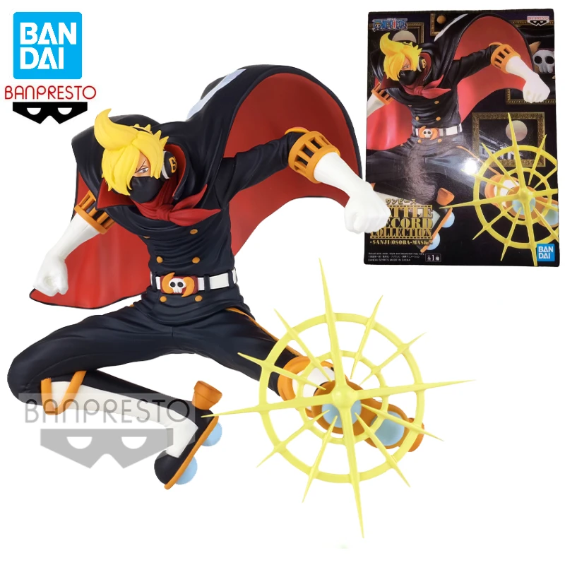 In Stock Bandai BANPRESTO Battle Record Collection BRC One Piece Sanji Osoba Mask Anime Action Figure Toy Gift Model Collection