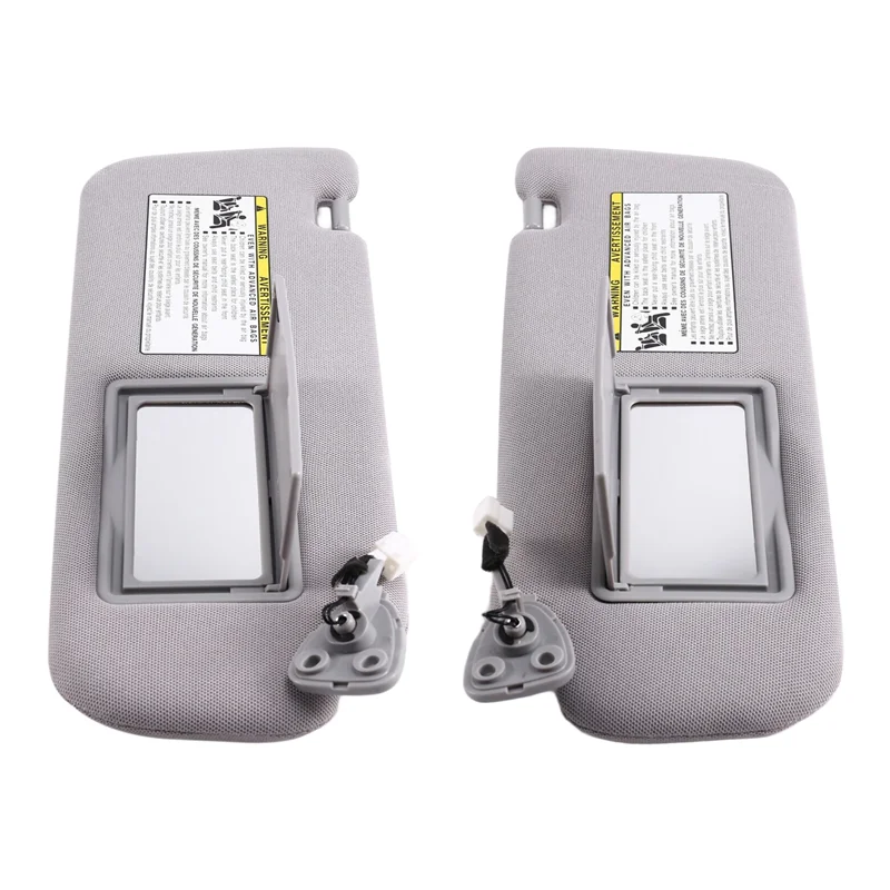 

NEW-For Hyundai SONATA 2006- 2010 1SET Car Sun Visor Replacement Parts- LH RH Side Gray Cloth 852013K010QS 852023K000QS