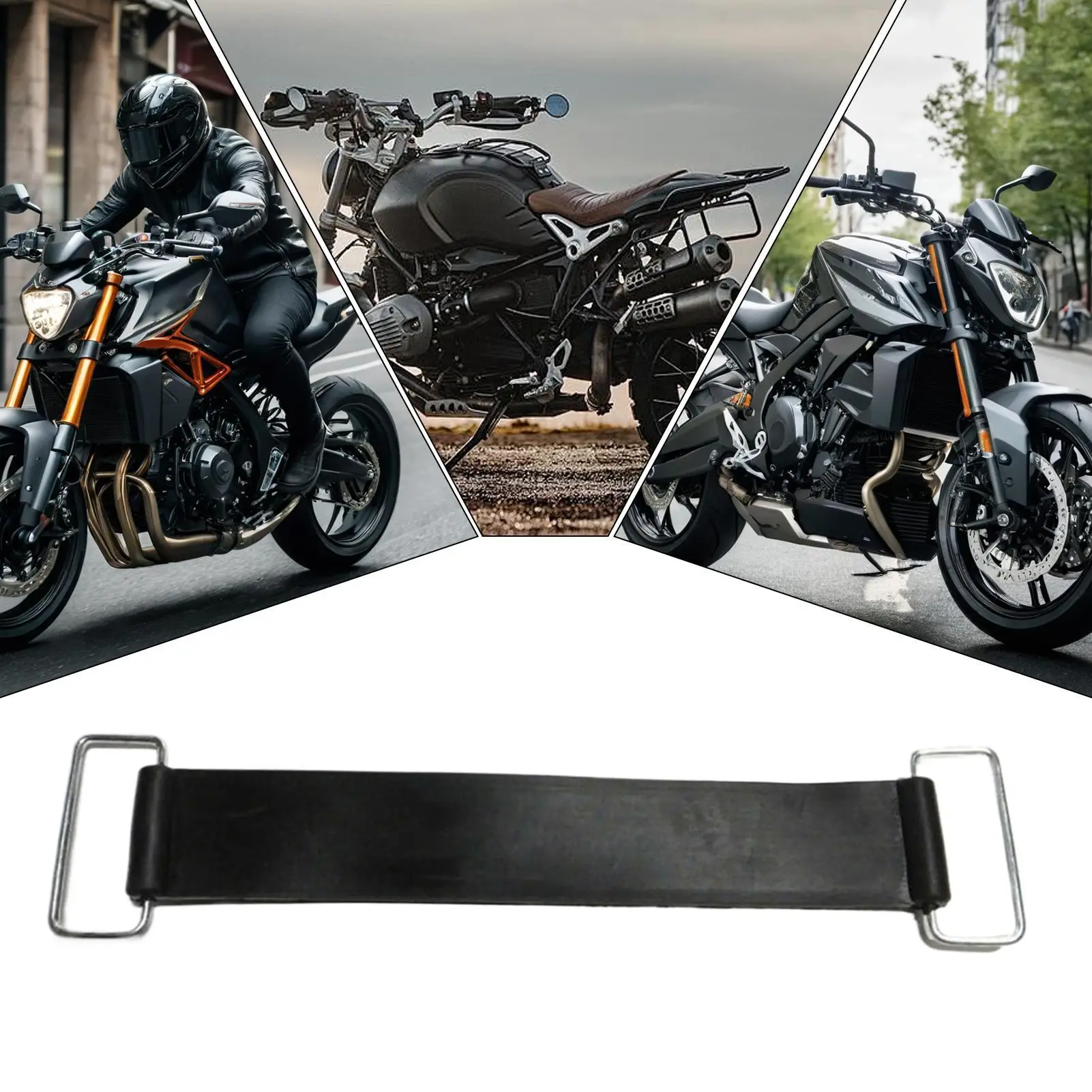 

Sturdy Motorcycle Battery Strap Heavy-Duty Battery Box Holder Strap Reliable Replacement Accessory Secure Fixed Belt