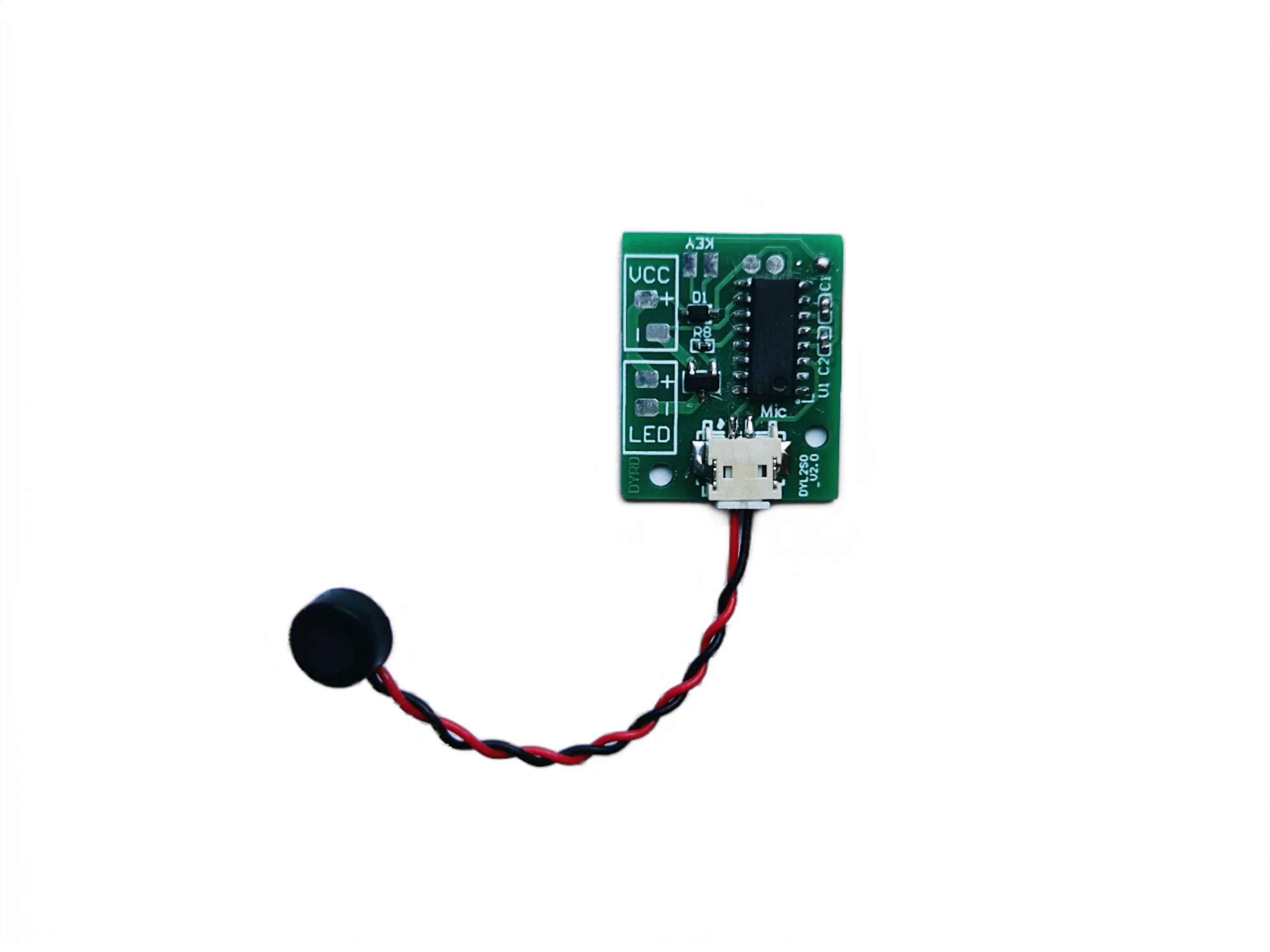 Voice recognition voice control 3.7V 5V circuit board DYL2S0 module LED light control switch DYRD[ English language]