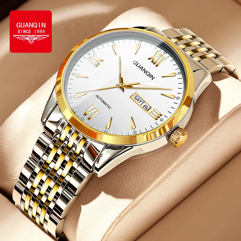 OLEVS Automatic Women's Watches Mechanica Luxury Elegant Business Steel Strap Highend Fashion Wristwatch Dress Gifts for Ladies