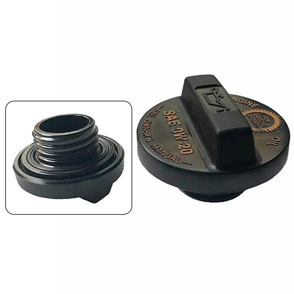 Car Oil Cover Engine Oil Filler Cap Plastic Replacement 56*36.5mm Accessories Black Parts For Accord For Acura