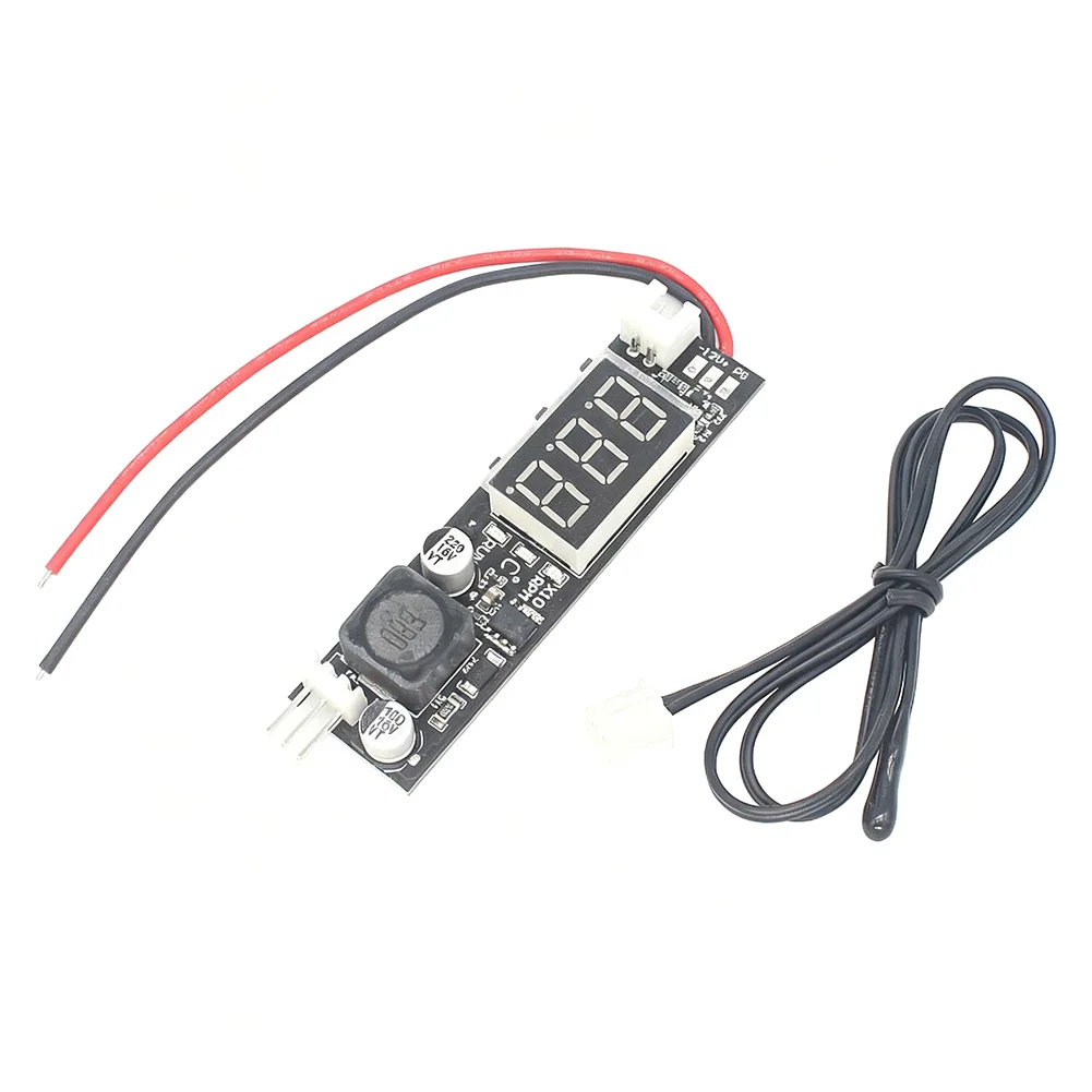 DC12V Digital Display Fan For Temperature Controller 0.2-2A With Probe For Computer Noise Reduction And Cooling System Driver Mo