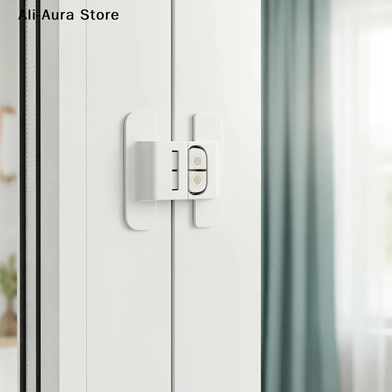 1/5 PCS Universal Fridge Door Lock No Drill Adhesive Child Safety Design Keeps Toddlers Pets From Opening Fridge