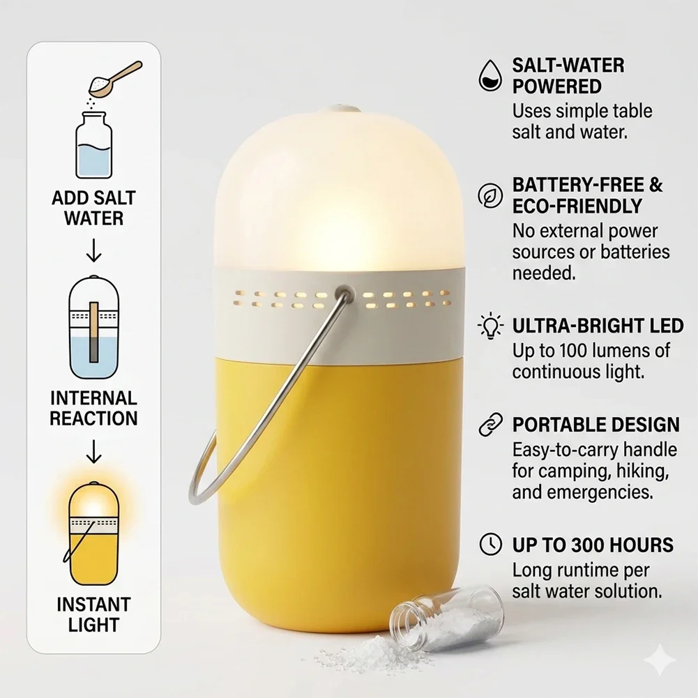 Lampe saline pour éclairage d’appoint