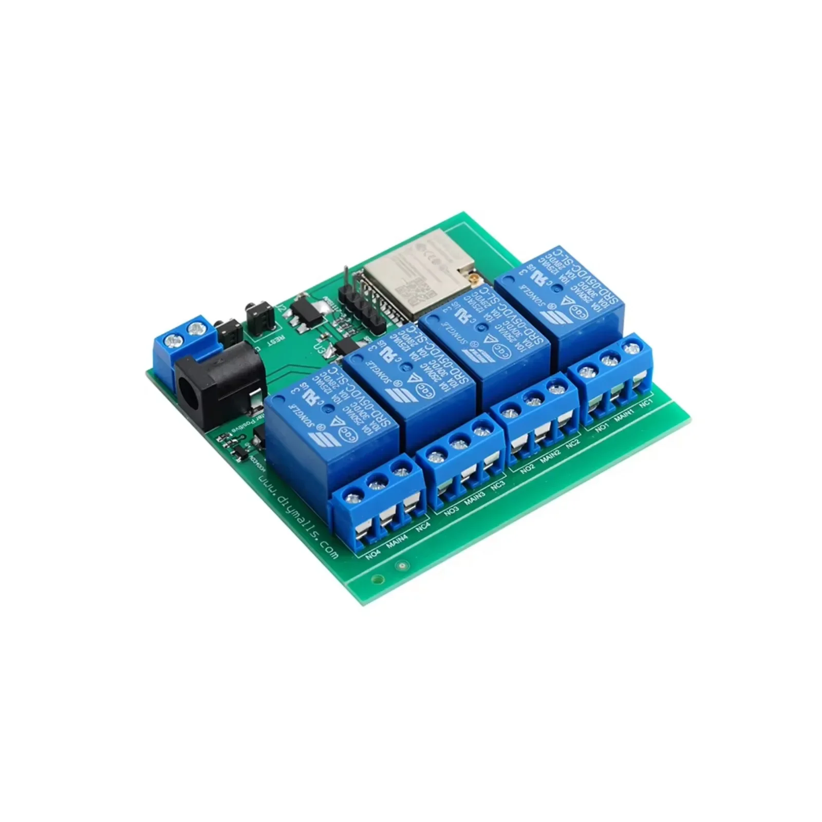 ESP32S 4 Channel Wifi Blue-tooth-compatible Relay Module esp32-wroom-32u with 2.4G WiFi Antenna