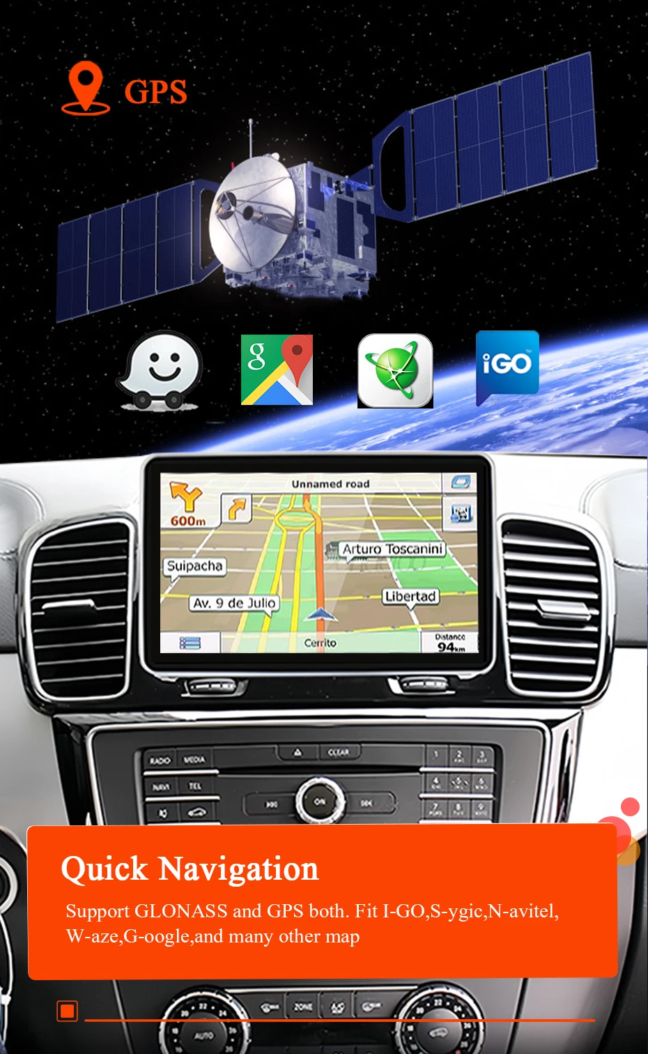 9 Zoll Snapdragon 8-CORE Wireless Carplay Android 15 Autoradio-Bildschirm für Mercedes Benz ML W166 GL X166 GL550 Bluetooth Autoradio GPS Multimedia Player WLAN 4G LTE – Detail 15