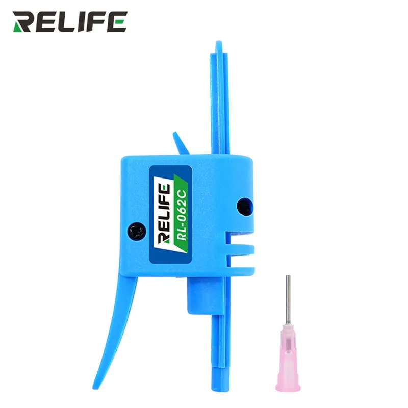 RELIFE RL-062A RL-062B RL-062C Manuale Colla Ago Booster Vestito per 10CC Siringa Olio Pasta di Saldatura Flux Strumento di Propulsione