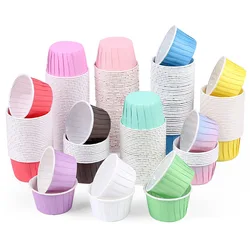 50pcs Middle size Newspaper Style Cupcake Liner Baking Cup For Wedding Party Tulip Muffin Cupcake Paper Oilproof Cake Wrapper