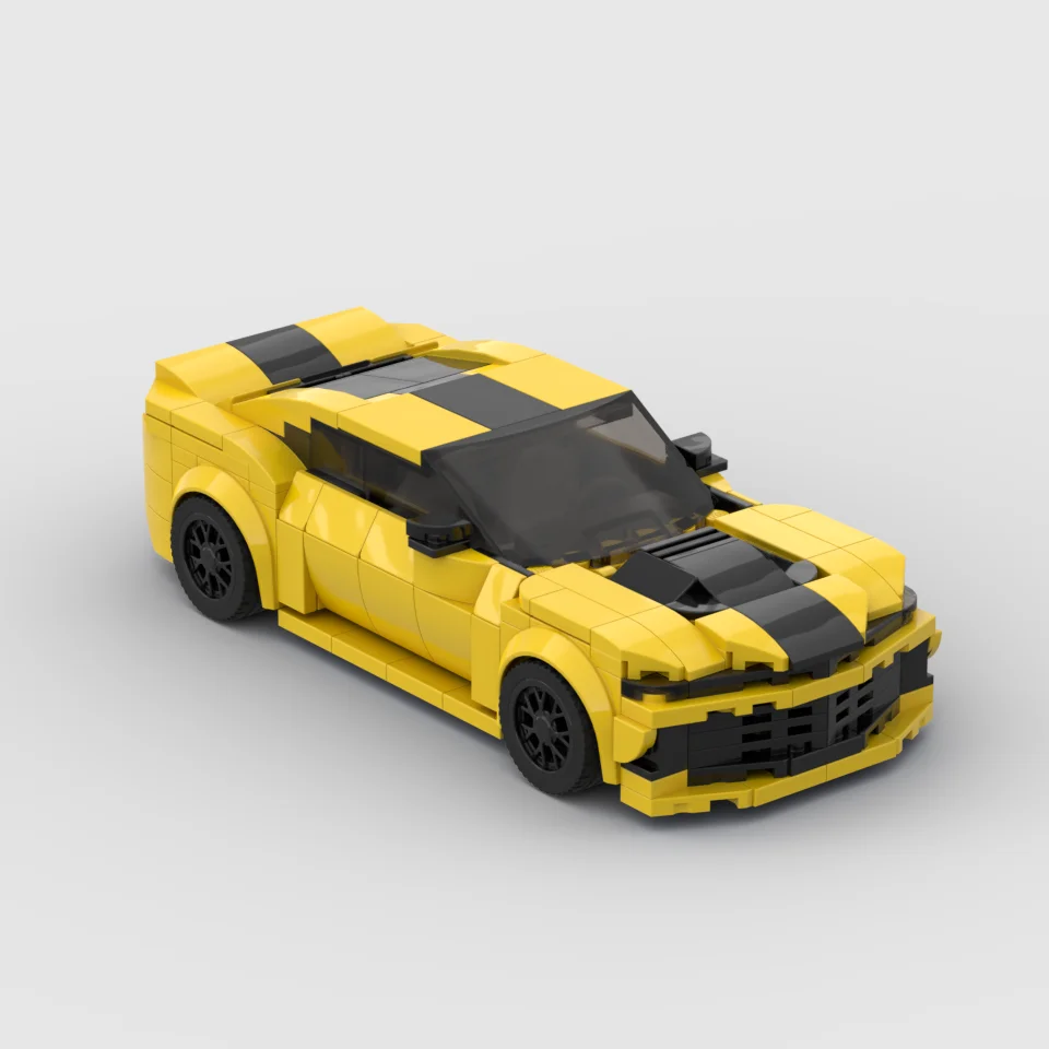 MOC Speed Camaro 347pcs Racing Cars Building Blocks Set Supercar Model Decoration Creative Garage Boys Toys