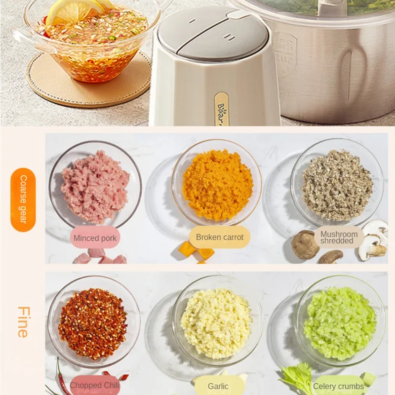 

Meat Grinder Home Automatic Multi-functional Electric Small Mincing Machine Blender Stuffing Garlic Cooking Machine