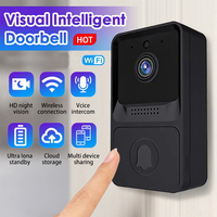 Wireless Video Doorbell Camera 480P WiFi Smart Door Bell Smart Home Security Camera Monitoring Night Vision Intercom Doorbell