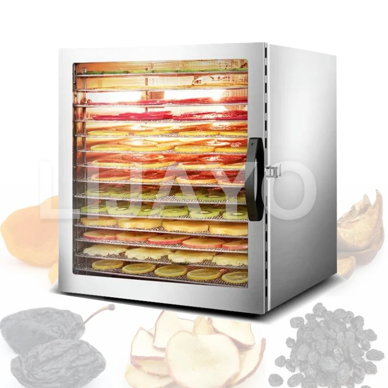 Commercial Food Fruit Drying Machine 10 Layer Professional Dehydrator Stainless Steel Vegetable Fruit Dry Air Dryer