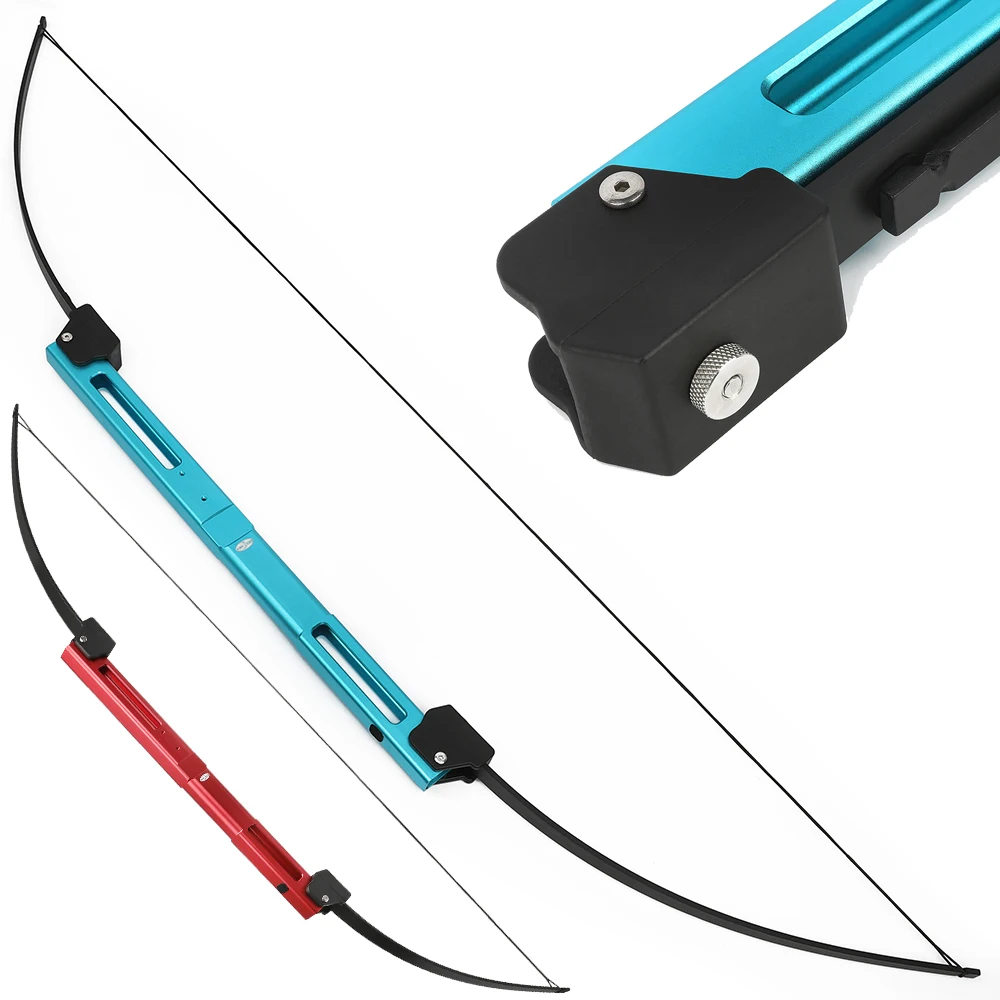 

35lbs Folding Bow 58inch Recurve Bow Takedown Hunting Straight Pull Bow CNC Aluminum Riser Right Hand Archery Outdoor Portable